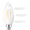 Luxrite B11 LED Light Bulbs 4W (40W Equivalent) 360LM 2700K Warm White Dimmable E12 Candelabra Base 16-Pack LR21552-16PK - alternate 8